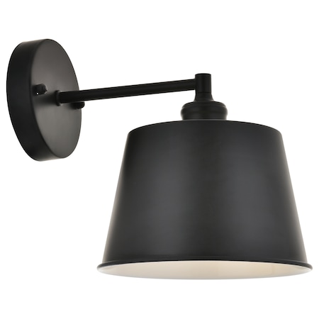 Nota One Light Black Wall Sconce